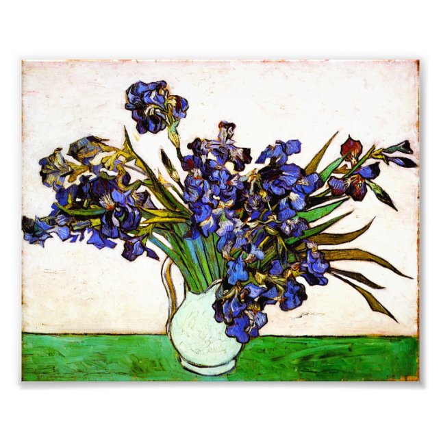 Van Gogh Vas från Irises Print Fototryck (Framsidan)