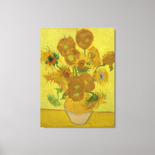 Van Gogh Vas med fjorton blommor Canvastryck