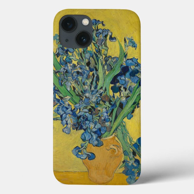 Van Gogh Vas med Iris Klassisk Impressionism (Baksida)