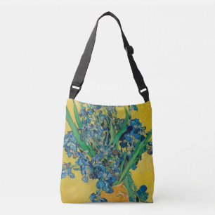 Van Gogh Vas med Iris Klassisk Impressionism Axelväska