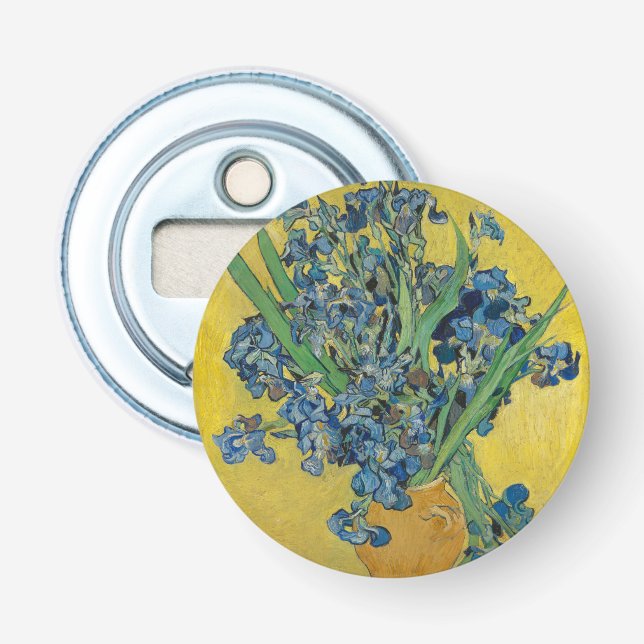 Van Gogh Vas med Iris Klassisk Impressionism Flasköppnare (Framsidan)
