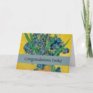 Van Gogh Vas med Iris Klassisk Impressionism Kort
