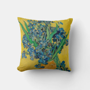 Van Gogh Vas med Iris Klassisk Impressionism Kudde