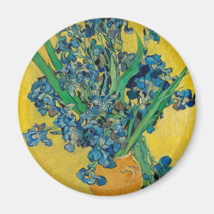 Van Gogh Vas med Iris Klassisk Impressionism Magnet