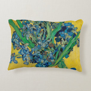 Van Gogh Vas med Iris Klassisk Impressionism Prydnadskudde