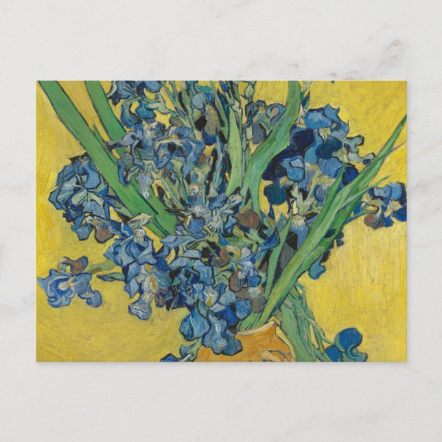 Van Gogh Vas med Iris Klassisk Impressionism Vykort (Framsida)