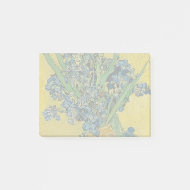Van Gogh Vas med Irises Classic Impressionism Post-it Block (Framsida)