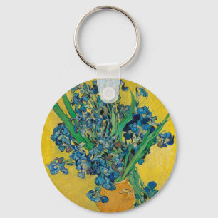 Van Gogh Vas med Irises på Gult Nyckelring
