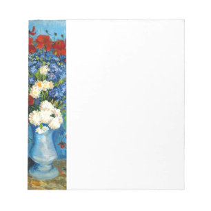 Van Gogh Vas med kornblommor och poppies Anteckningsblock