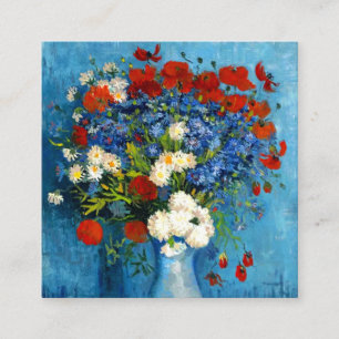 Van Gogh Vas med kornblommor och poppies Tilläggskort