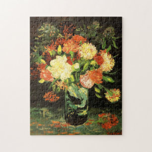 Van Gogh vas med nejlikapussel Pussel