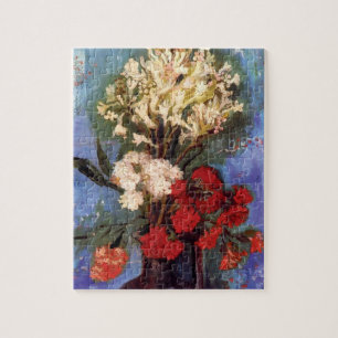 Van Gogh - Vas med nejlikor och andra blommor Pussel