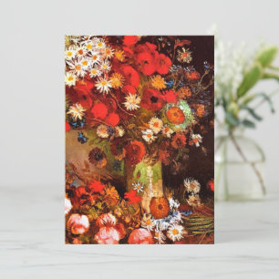 Van Gogh - Vas med poppies, kornblommor, ponnyer