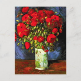 Van Gogh Vas med rött poppékort Vykort