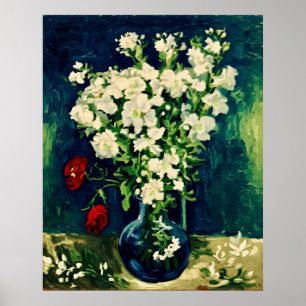 Van Gogh Vas med Viscaria Poster