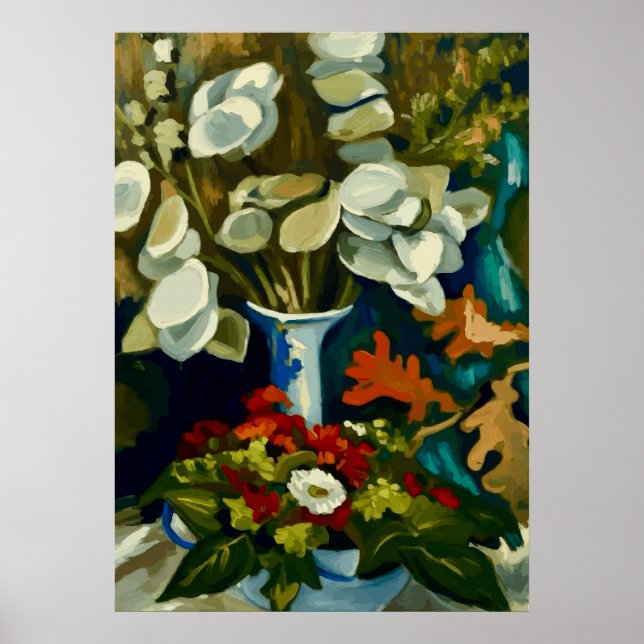 Van Gogh Vase with Honesty Poster (Framsidan)
