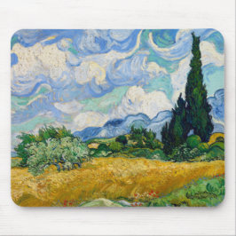 Van Gogh vetefält med Cypresses Musmatta