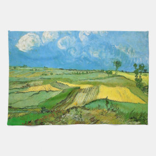Van Gogh Vetefält vid Auvers under mulen himmel Kökshandduk