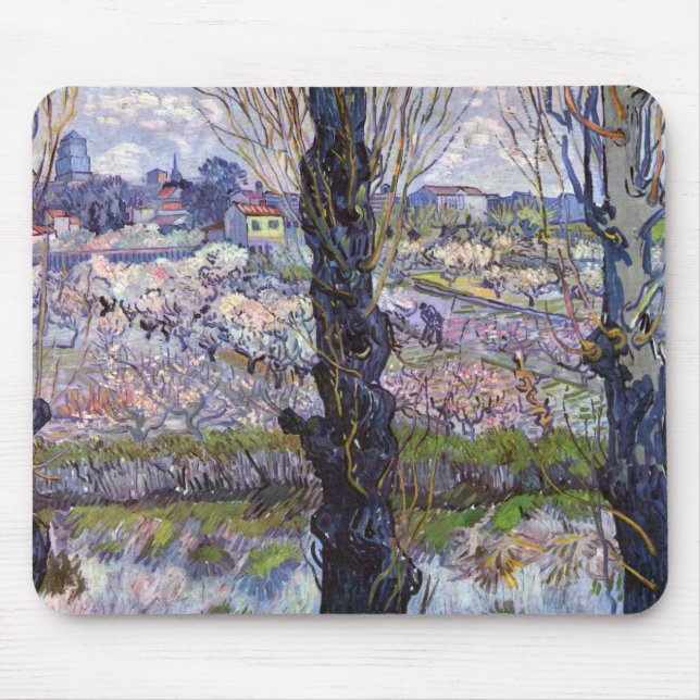 Van Gogh View Arles Blommar Garden Musmatta (Framsidan)