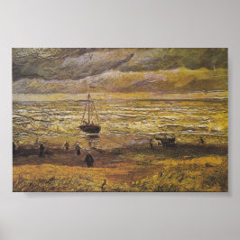 Van Gogh View of the Scheveningen Sea Print Poster