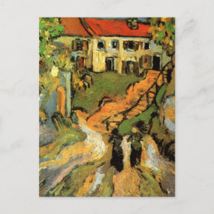 Van Gogh Village Street och Steps Auvers, Figurer Vykort