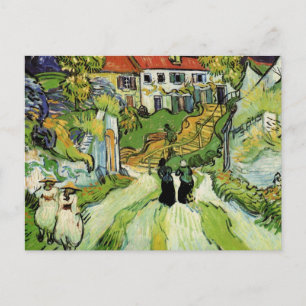 Van Gogh Village Street och Steps Auvers, Figurer Vykort