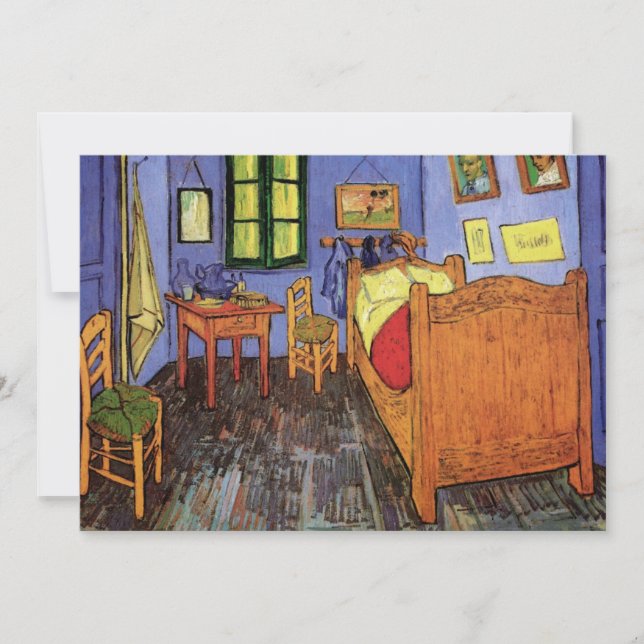 Van Gogh Vincent Bedroom i Arles, Houseuppvärmning Inbjudningar (Framsida)