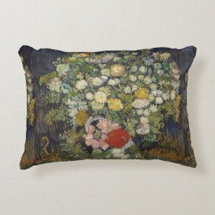 Van Gogh Vintage Bouquet av Blommor i Vas Prydnadskudde