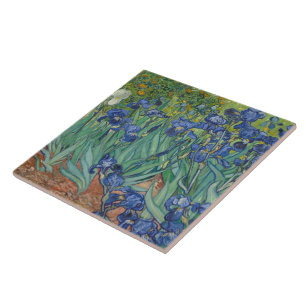 Van Gogh Vintage Irises Kakelplatta