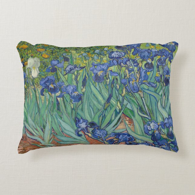 Van Gogh Vintage Irises Prydnadskudde (Framsidan)