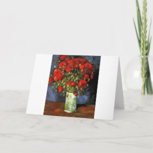 Van Gogh Vintage-målning Blommor Vas Blommor Kort