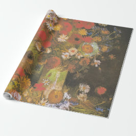 Van Gogh Vintage Peonies och Chrysanthemums Presentpapper