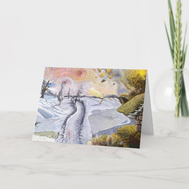 Van Gogh: Vinterlandskap Kort (Framsida)