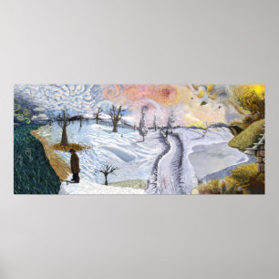 Van Gogh: Vintern landskap Poster