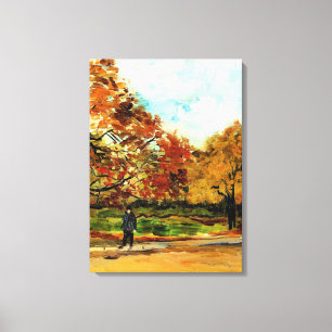 Van Gogh - Visa en park i Paris Canvastryck