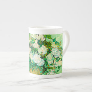 Van Gogh Vit ros Benporslin Mugg
