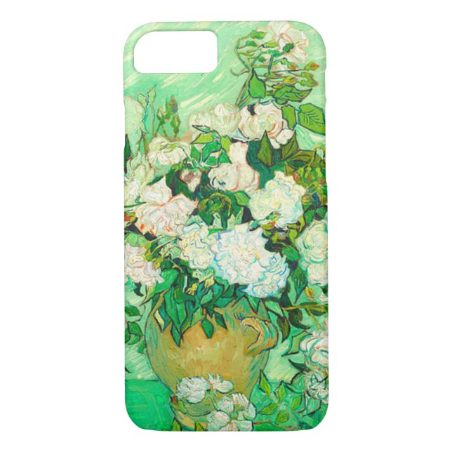 Van Gogh Vit ros Case-Mate iPhone Skal (Baksida)