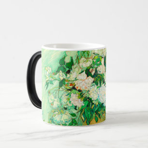 Van Gogh Vit ros Magisk Mugg