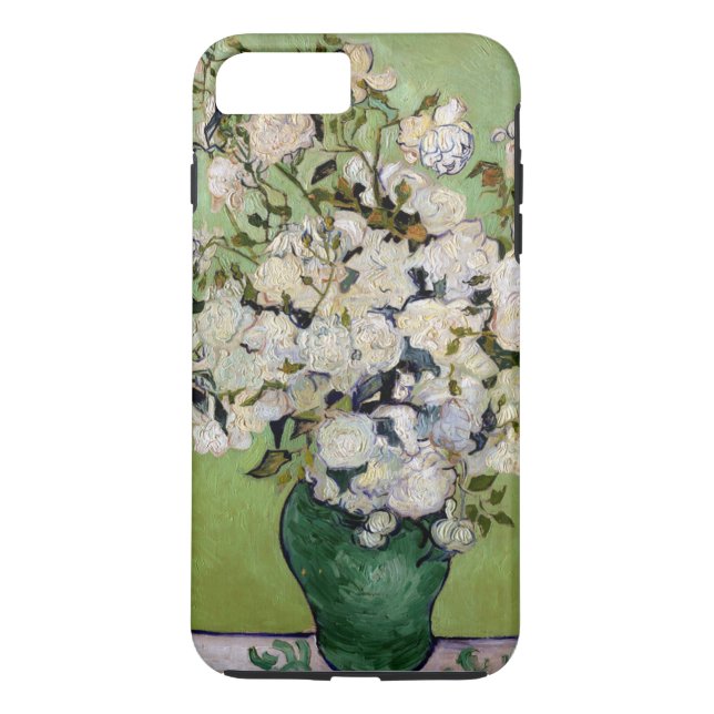 Van Gogh Vit ros Tuff iPhone 7 Plus Fodral Case-Mate iPhone Skal (Baksida)