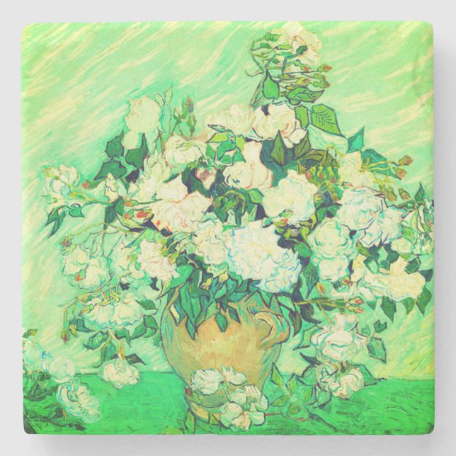 Van Gogh Vita Rosor Stenunderlägg (Framsidan)