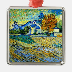 Van Gogh - Vy från Saint Paul-kyrkan Julgransprydnad Metall