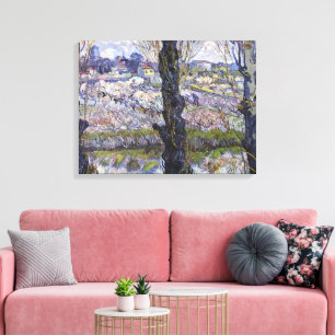 Van Gogh Vy över Arles blommande fruktträdgårdar K Canvastryck