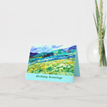VAN GOGH "Wheat Fält Behind Saint Paul" Birthday