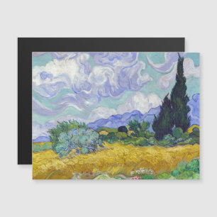 Van Gogh - Wheat Fält Cypresses Magnetic Card