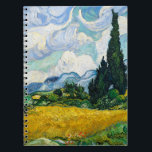 Van Gogh Wheat Fält med Cypresses. Impressionism Anteckningsbok<br><div class="desc">Van Gogh "Wheat Fält with Cypresses" bärbar dator.</div>