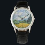 Van Gogh Wheat Fält med Cypresses. Impressionism Armbandsur<br><div class="desc">Van Gogh "Wheat Fält med Cypresses" klocka.</div>