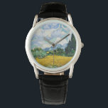 Van Gogh Wheat Fält med Cypresses. Impressionism Armbandsur<br><div class="desc">Van Gogh "Wheat Fält med Cypresses" klocka.</div>