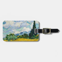 Van Gogh Wheat Fält med Cypresses. Impressionism