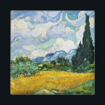 Van Gogh Wheat Fält med Cypresses. Impressionism Magnet<br><div class="desc">Van Gogh "Wheat Fält med Cypresses" magnet.</div>