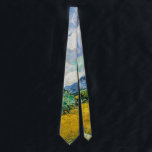 Van Gogh Wheat Fält med Cypresses. Impressionism Slips<br><div class="desc">Van Gogh "Wheat Fält med Cypresses" hals slips.</div>